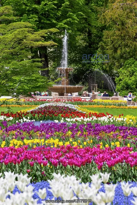 : Alps Solespringbrunnen in the spa gardens Bad Reichenhall : Alps Solespringbrunnen in the spa gardens Bad Reichenhall