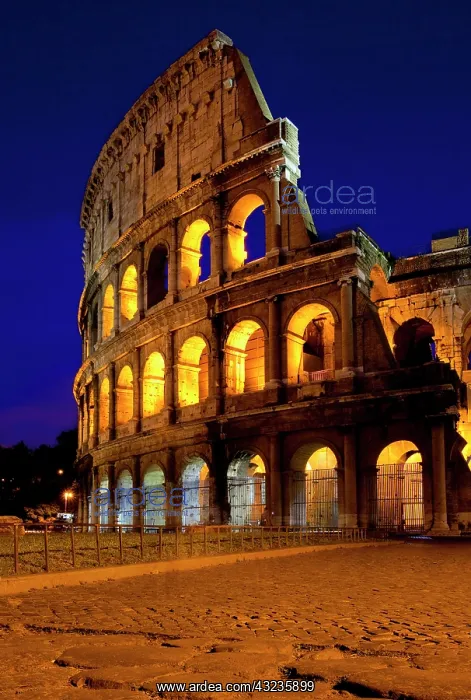 : Ancient cobblestone road leading to the : Ancient cobblestone road leading to the