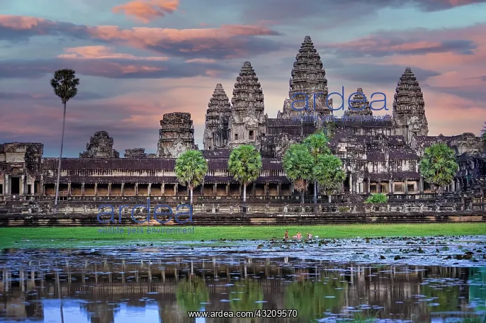 : Angkor Wat temple at sunset. Siem Reap. Cambodia : Angkor Wat temple at sunset. Siem Reap. Cambodia