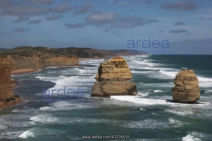 : The Twelve Apostles formation along the : The Twelve Apostles formation along the