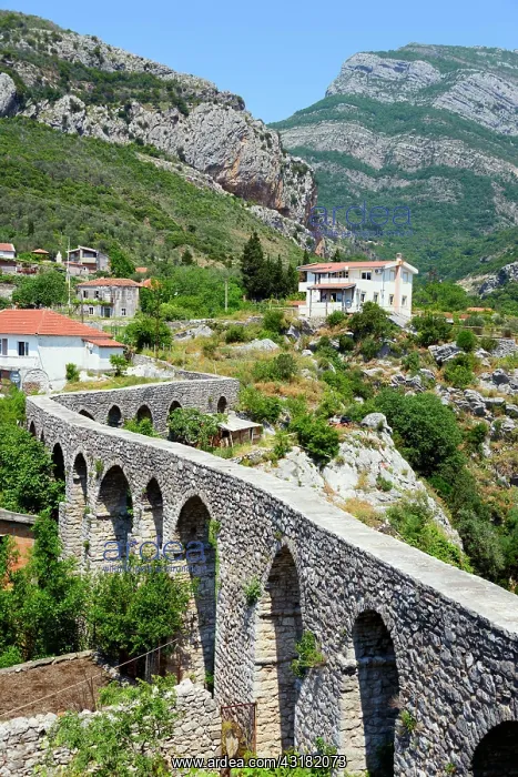 : Aqueduct in the historical settlement, Stari Bar : Aqueduct in the historical settlement, Stari Bar