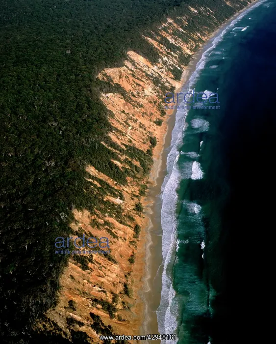 : Australia - aerial of Sand cliffs : Australia - aerial of Sand cliffs