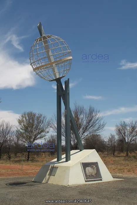 : Australia - This monument marks the place where : Australia - This monument marks the place where