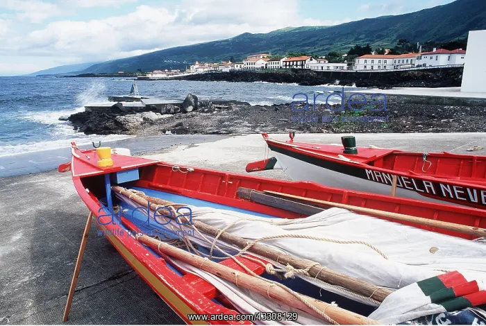 : AZORES - Pico Island, Sao Roque, whale boats : AZORES - Pico Island, Sao Roque, whale boats