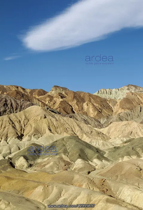 : The badlands at the eastern face of the Black Mountains : The badlands at the eastern face of the Black Mountains