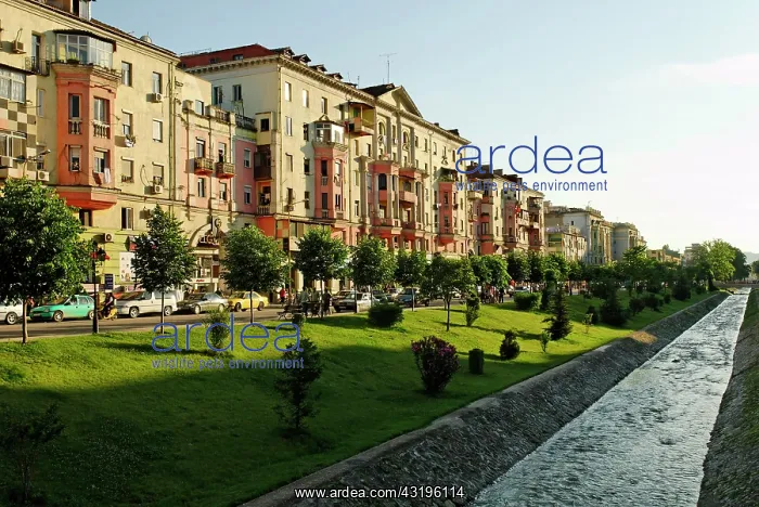 : Bajram Curri Boulevard, Tirana, Albania, the Balkans : Bajram Curri Boulevard, Tirana, Albania, the Balkans