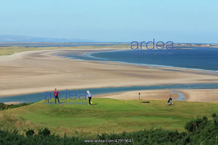 : Bamburgh Castle Golf Course - looking northwards : Bamburgh Castle Golf Course - looking northwards