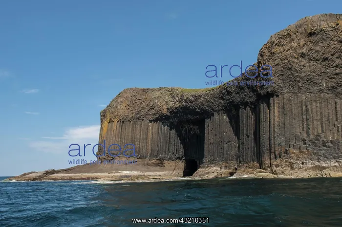 : Basalt columns, Isle of Staffa, Scotland, United : Basalt columns, Isle of Staffa, Scotland, United