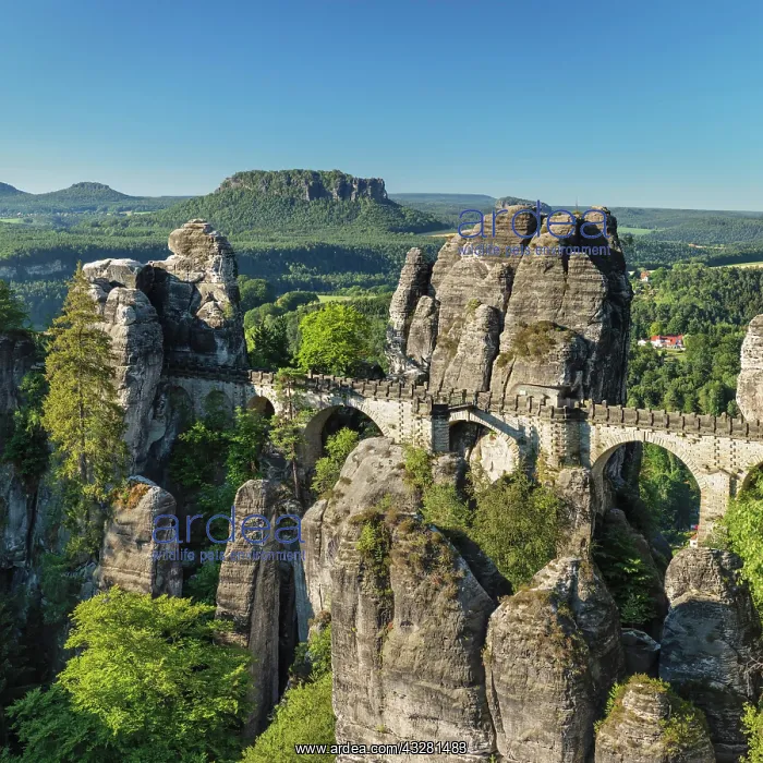  : Bastei Bridge, Bastei near Rathen, Elbe Sandstone