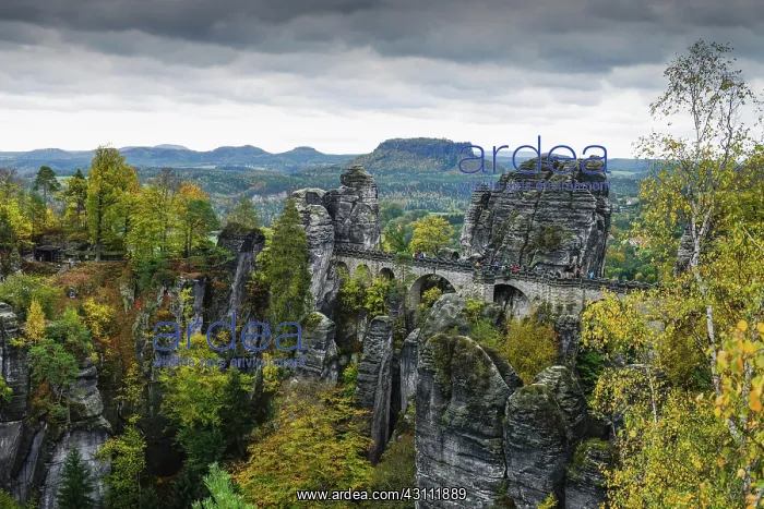 : Bastei Bridge, Rathen, Saxon Switzerland National : Bastei Bridge, Rathen, Saxon Switzerland National