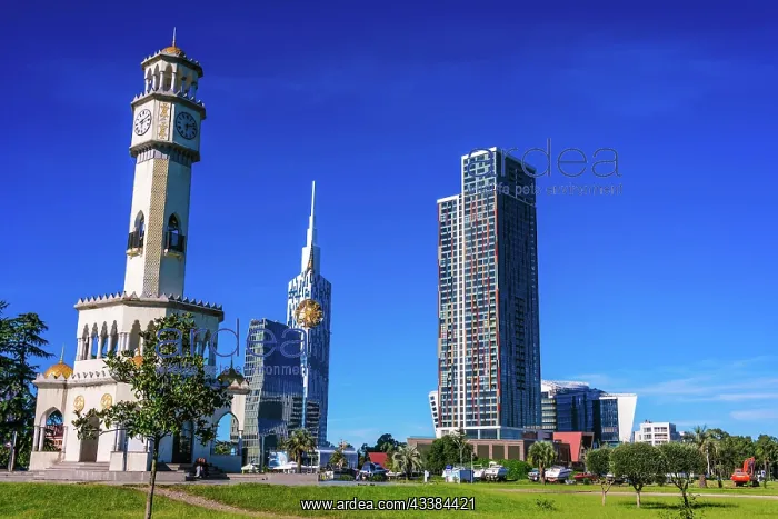 : BATUMI, GEORGIA - OCT 28, 2018: City of Batumi : BATUMI, GEORGIA - OCT 28, 2018: City of Batumi