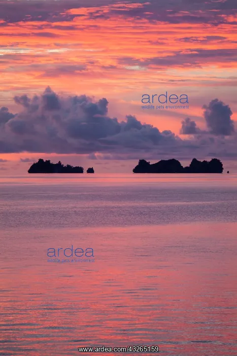  : Beautiful cloud formations at sunset in