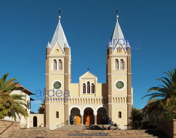 : The beautiful facade of St. Mary's Cathedral, a : The beautiful facade of St. Mary's Cathedral, a