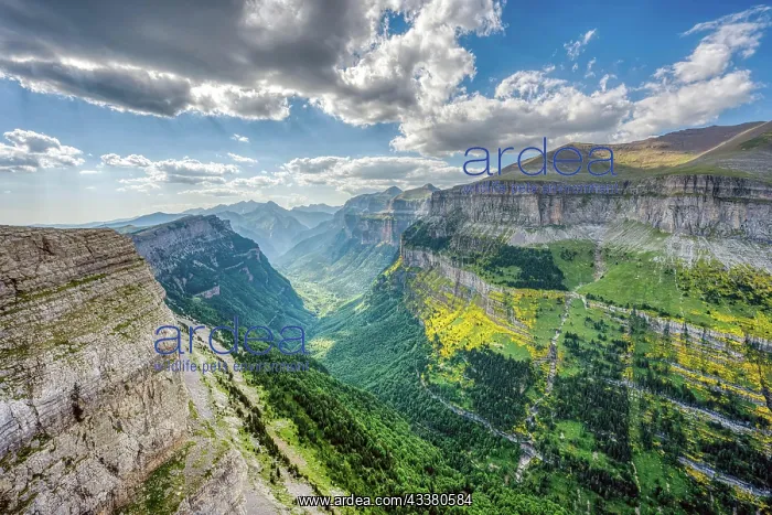 : The beautiful Ordesa Valley in the Spanish Pyren : The beautiful Ordesa Valley in the Spanish Pyren