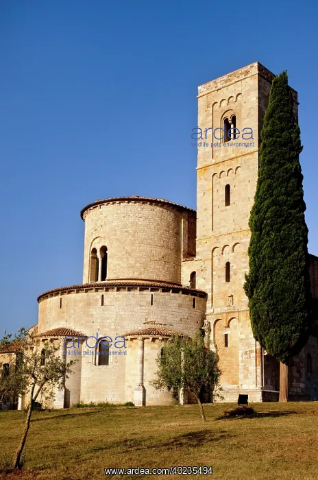 : Beautiful Sant Antimo Monastery, founded : Beautiful Sant Antimo Monastery, founded
