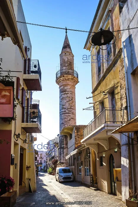  : Beautiful view of narrow streets of old town of