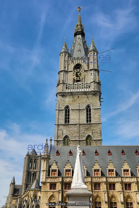 : The Belfort van Gent, the Belfry of Ghent medieval : The Belfort van Gent, the Belfry of Ghent medieval