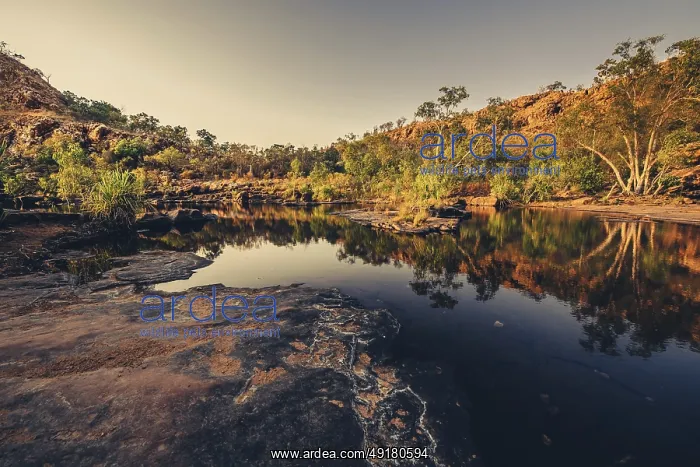: Bell Gorge, The Kimberleys, sunrise in the outback : Bell Gorge, The Kimberleys, sunrise in the outback