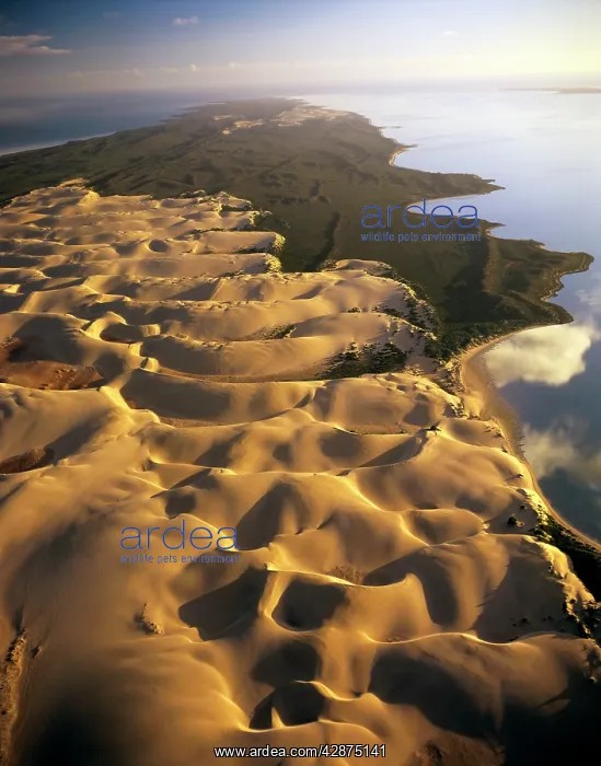 : Bellefin Prong aerial showing sand dunes : Bellefin Prong aerial showing sand dunes