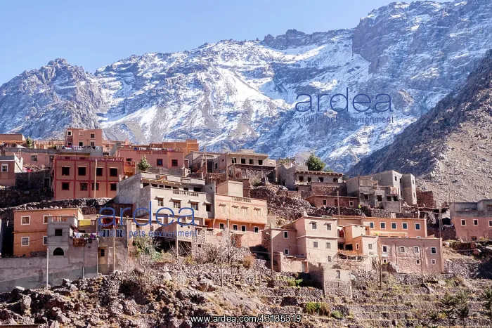 : Berber village in Atlas mountains, Aroumd, Morocco : Berber village in Atlas mountains, Aroumd, Morocco