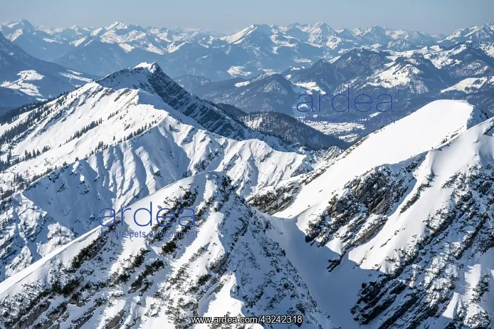  : Berge im Winter, Blick auf Vorderlahner Kopf vom