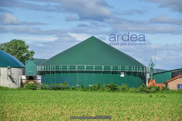 : Biogas plant near Springe, Lower Saxony, Germany, Europe : Biogas plant near Springe, Lower Saxony, Germany, Europe