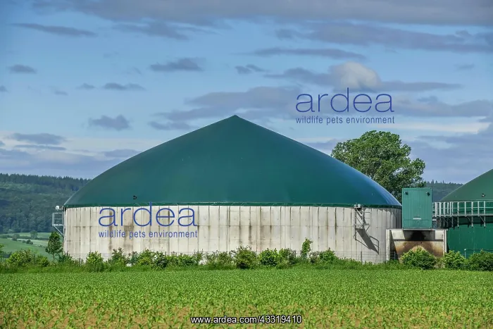 : Biogas plant near Springe, Lower Saxony, Germany, Europe : Biogas plant near Springe, Lower Saxony, Germany, Europe