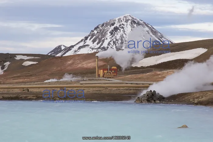 : Bjarnarflag geothermal power plant - close to the : Bjarnarflag geothermal power plant - close to the