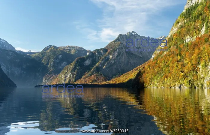 : Boat excursion on lake Koenigssee during : Boat excursion on lake Koenigssee during