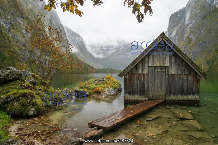 : Boathouse on the Obersee, Berchtesgadener Land : Boathouse on the Obersee, Berchtesgadener Land