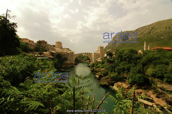 : BOSNIA AND HERZEGOVINA, Mostar. Overview : BOSNIA AND HERZEGOVINA, Mostar. Overview