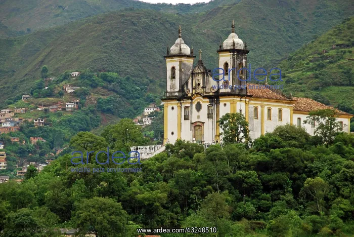 : Brazil, Minas Gerais, Ouro Preto, Igreja : Brazil, Minas Gerais, Ouro Preto, Igreja