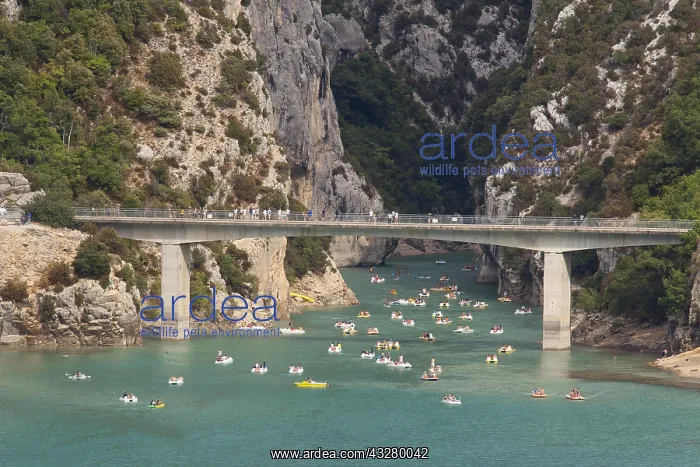: The bridge at the Lac de Sainte-Croix, Gorges du : The bridge at the Lac de Sainte-Croix, Gorges du