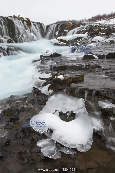  : Bruarfoss Waterfall winter