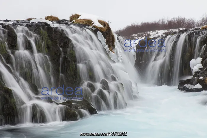  : Bruarfoss Waterfall winter