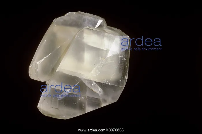 : Calcite, also known as Iceland spar, from Norway : Calcite, also known as Iceland spar, from Norway