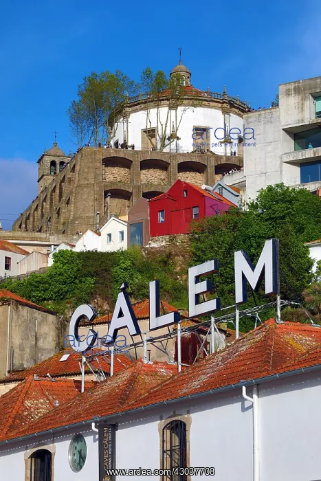 : Calem wine cellars and Serra do Pilar monastery : Calem wine cellars and Serra do Pilar monastery