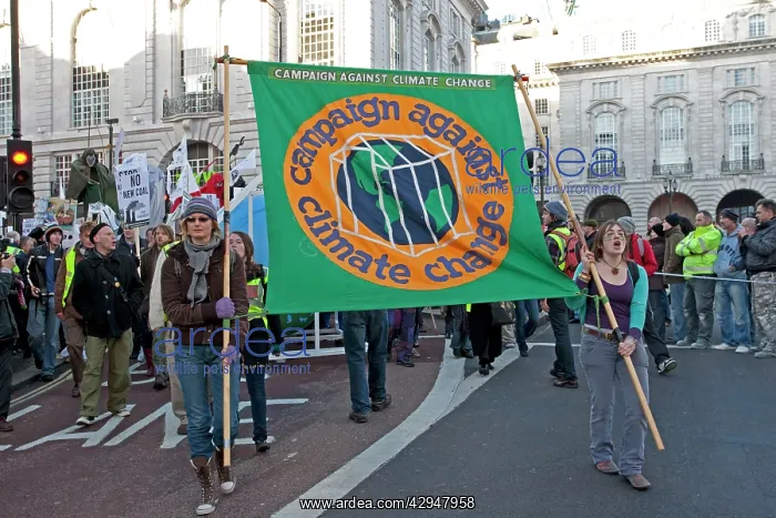 : Campaigners with Campaign Against Climate Change : Campaigners with Campaign Against Climate Change