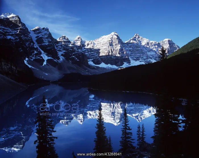 : CANADA - Lake Moraine, also showing scree : CANADA - Lake Moraine, also showing scree