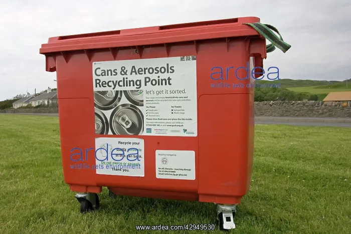 : Cans and aerosol recycling bin : Cans and aerosol recycling bin