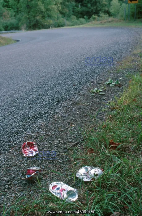 : Cans on a Road : Cans on a Road