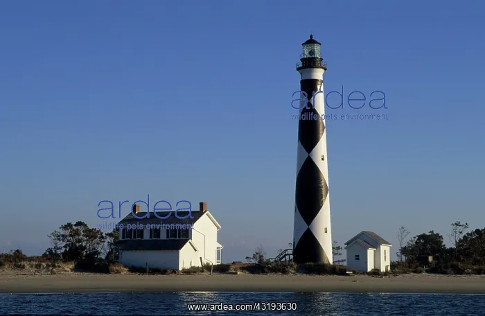 : Cape Lookout lighthouse, Cape Lookout National Seashore : Cape Lookout lighthouse, Cape Lookout National Seashore