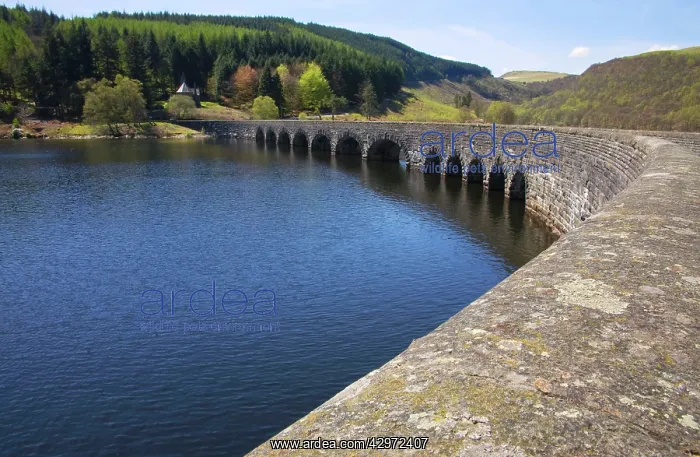 : Careg Ddu dam is a completely submerged dam with : Careg Ddu dam is a completely submerged dam with