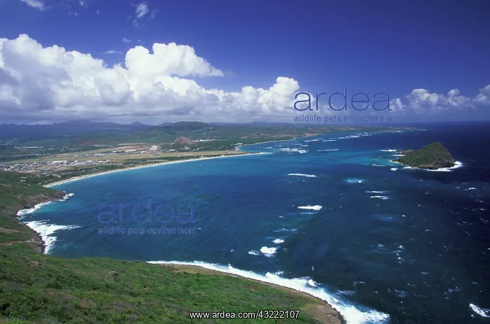 : Caribbean, St. Lucia, Anse de Sales. View : Caribbean, St. Lucia, Anse de Sales. View