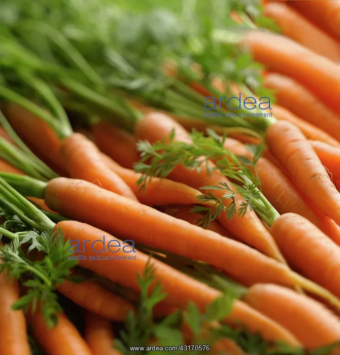 : Carrot, Daucus carota, Many carrots with leaves : Carrot, Daucus carota, Many carrots with leaves