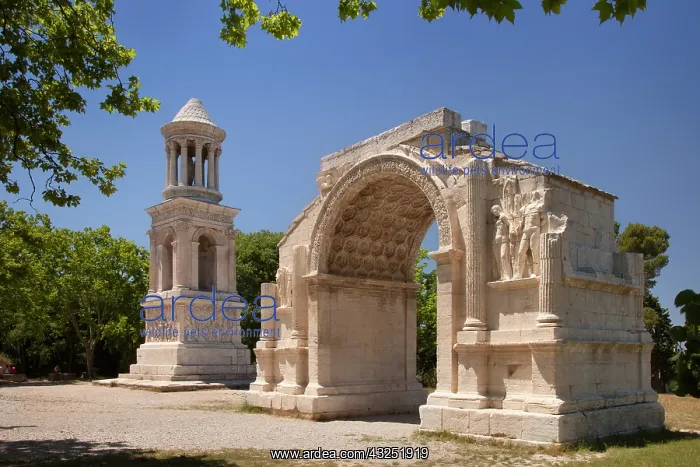 : Carved Roman trophies at ancient town of : Carved Roman trophies at ancient town of