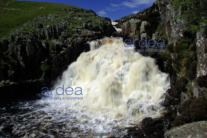 : Cauldron Snout waterfall - Cow Green reservoir : Cauldron Snout waterfall - Cow Green reservoir