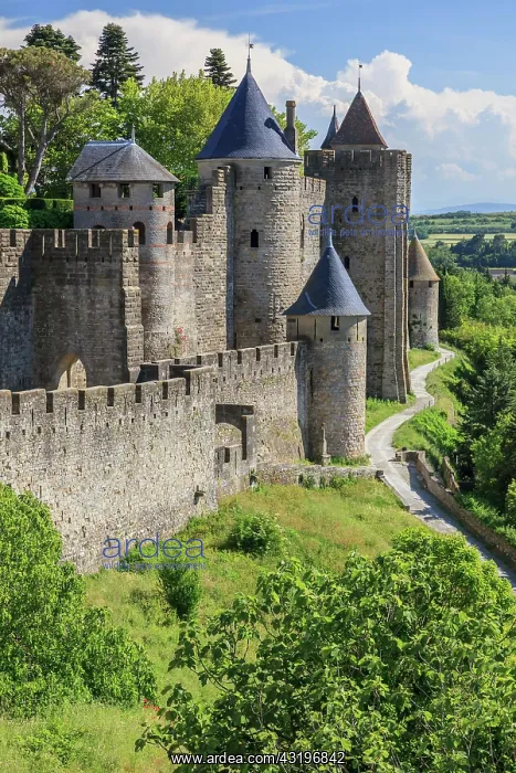 : Chateau Comtal, Medieval fortress of Carcassonne : Chateau Comtal, Medieval fortress of Carcassonne