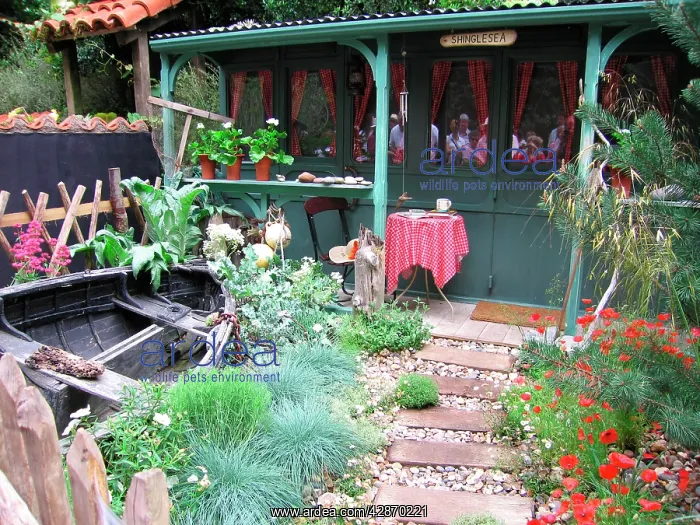 : Chelsea Flower Show Garden - courtyard garden Shinglesea : Chelsea Flower Show Garden - courtyard garden Shinglesea