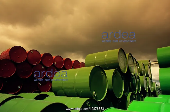 : Chemical drum storage at Altona near Melbourne : Chemical drum storage at Altona near Melbourne